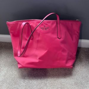 Pink Nylon Kate Spade Purse/Tote